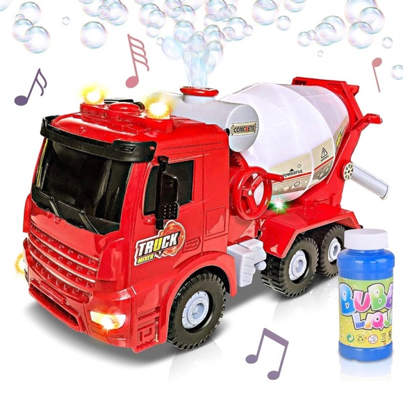 ArtCreativity Bubble🫧Blowing Cement Truck🚚Toy with LED🚦and Sound🔊Effects - Picture 6 of 8
